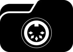 Musical Folder Icon Svg Vector, Free Vectors File